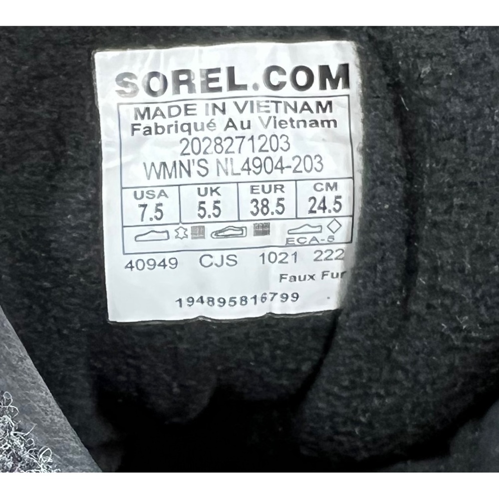 SOREL Women's Kinetic Breakthru Conquest Boot size 7.5 - Picture 11 of 12